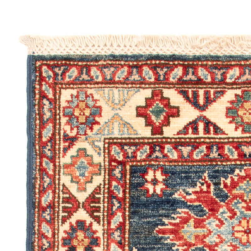 Alfombra Ziegler - Kazak - Real - 91 x 58 cm - azul petróleo
