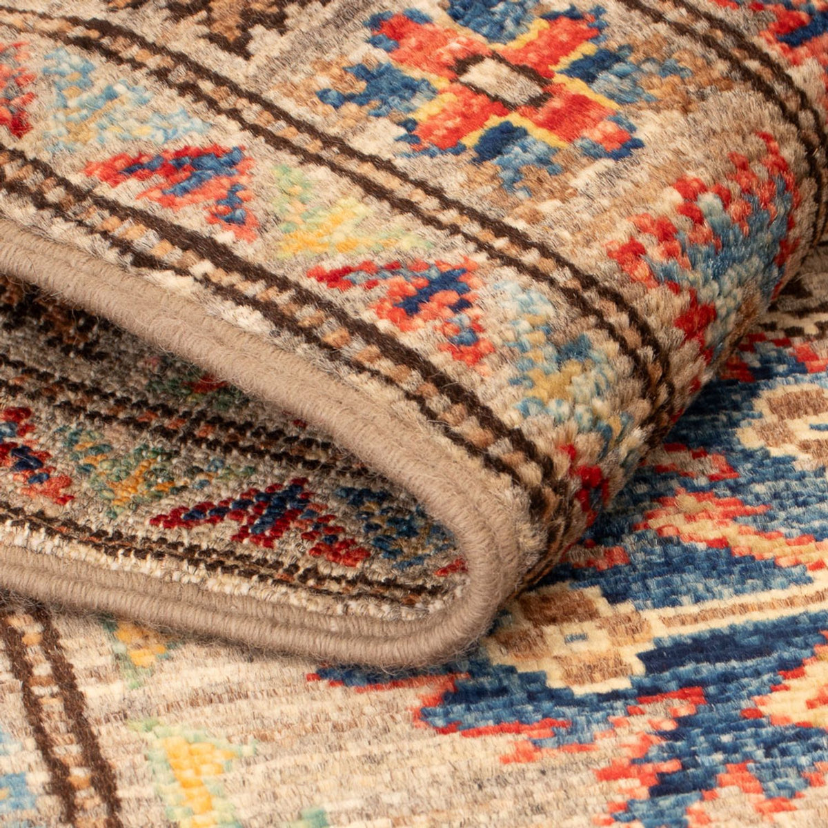 Alfombra Ziegler - Kazak - Real - 92 x 58 cm - arena