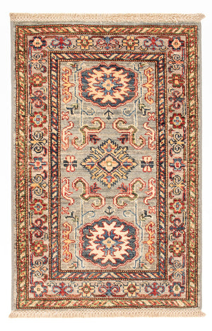 Alfombra Ziegler - Kazak - Real - 88 x 56 cm - verde claro