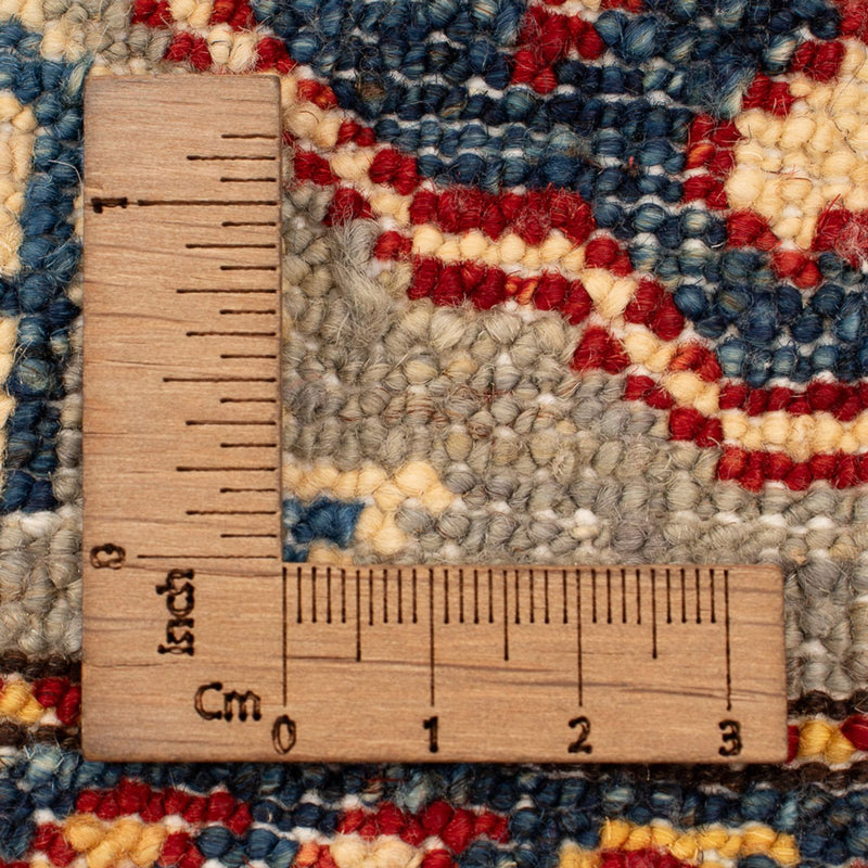 Alfombra Ziegler - Kazak - Real - 88 x 56 cm - verde claro