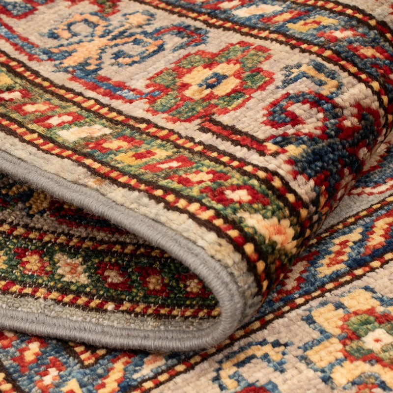 Alfombra Ziegler - Kazak - Real - 89 x 60 cm - verde claro