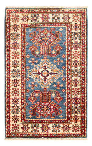 Alfombra Ziegler - Kazak - Real - 91 x 56 cm - azul