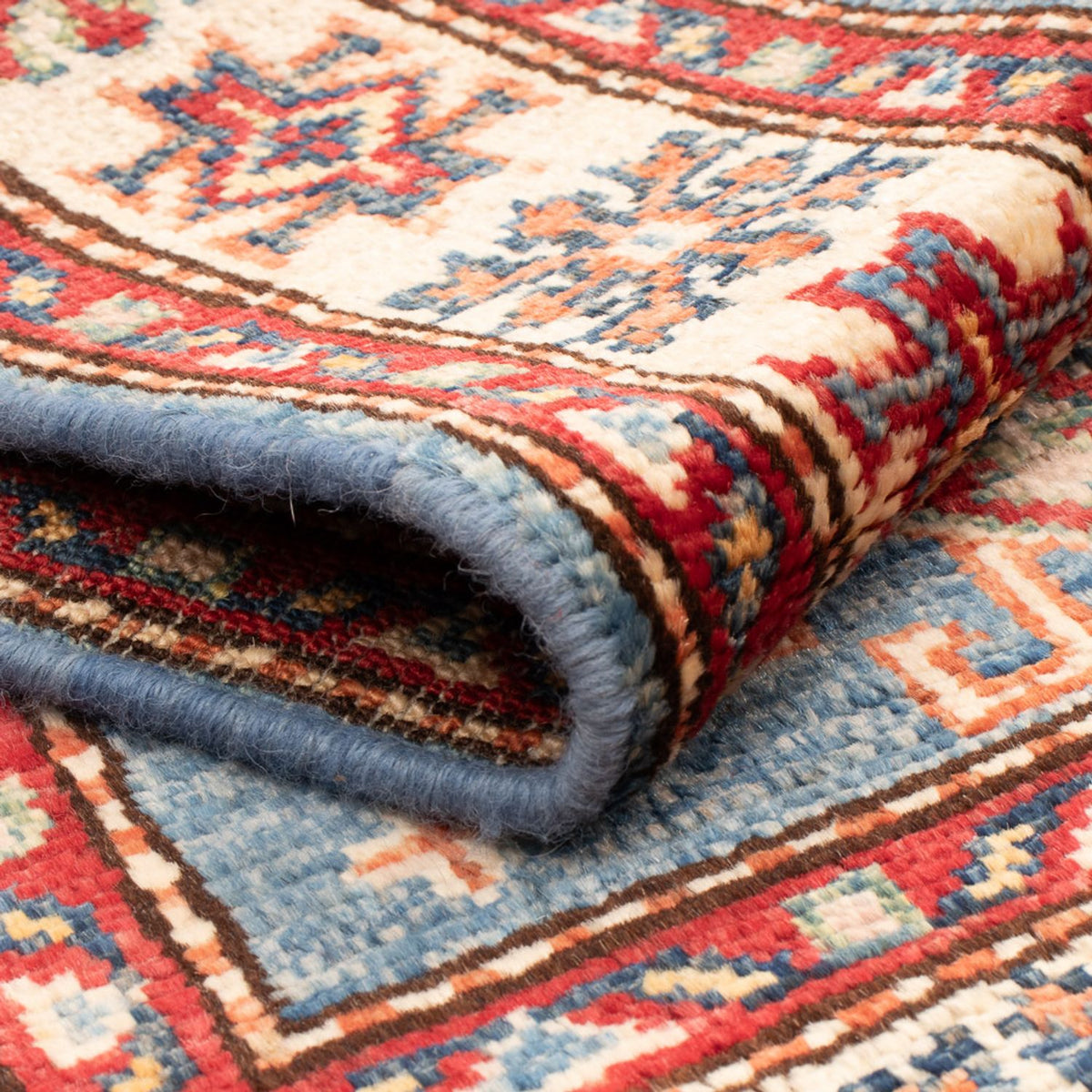 Alfombra Ziegler - Kazak - Real - 97 x 59 cm - azul