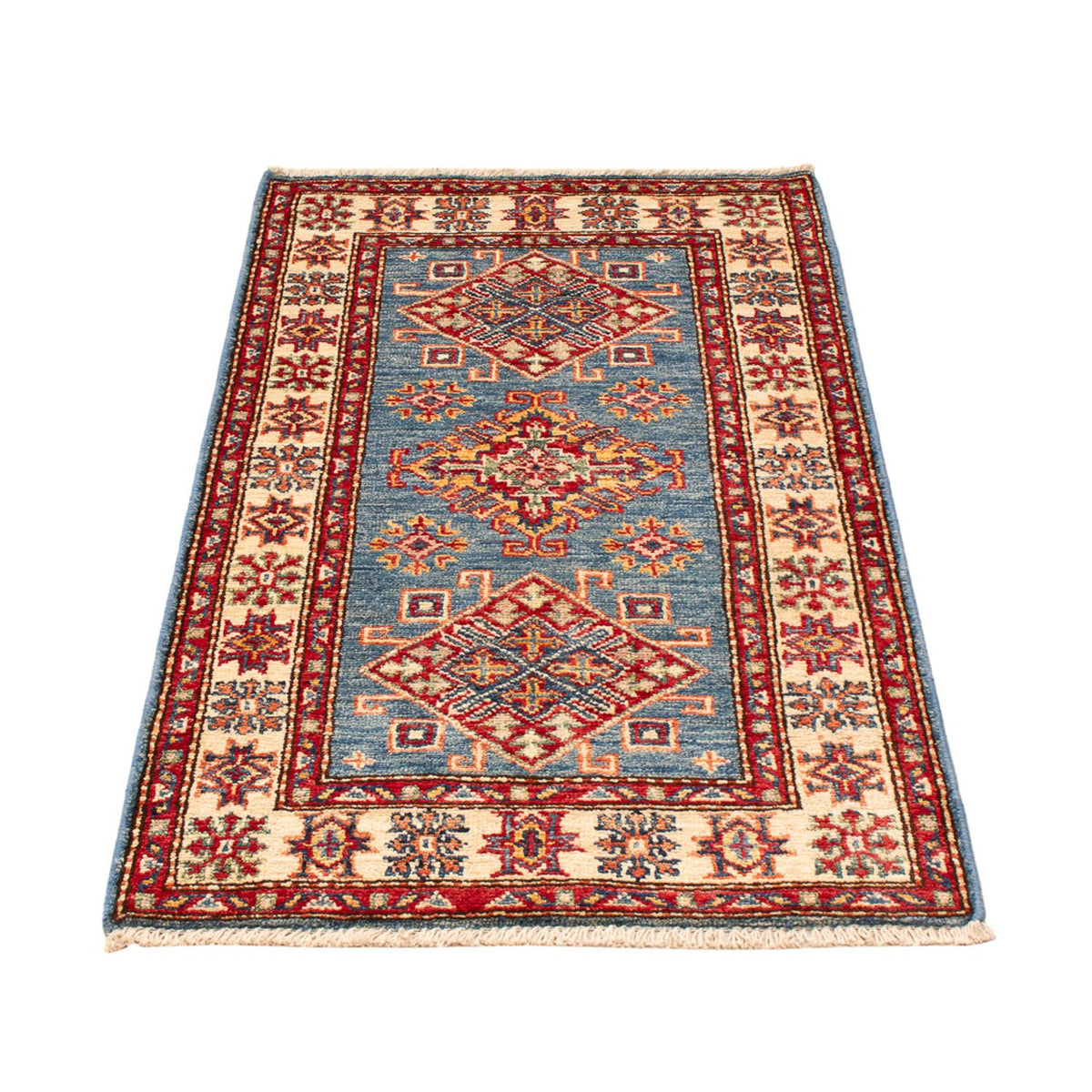 Alfombra Ziegler - Kazak - Real - 97 x 59 cm - azul