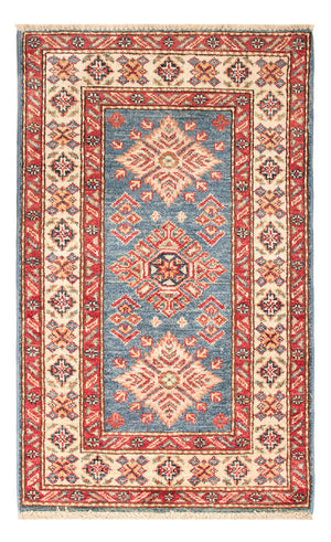 Alfombra Ziegler - Kazak - Real - 92 x 57 cm - azul
