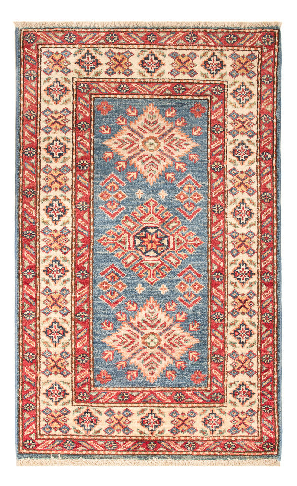 Alfombra Ziegler - Kazak - Real - 92 x 57 cm - azul