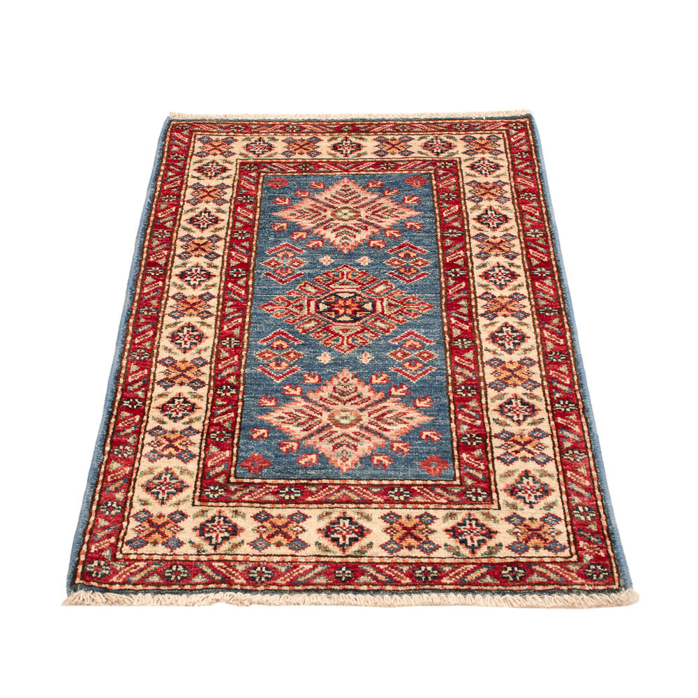 Alfombra Ziegler - Kazak - Real - 92 x 57 cm - azul