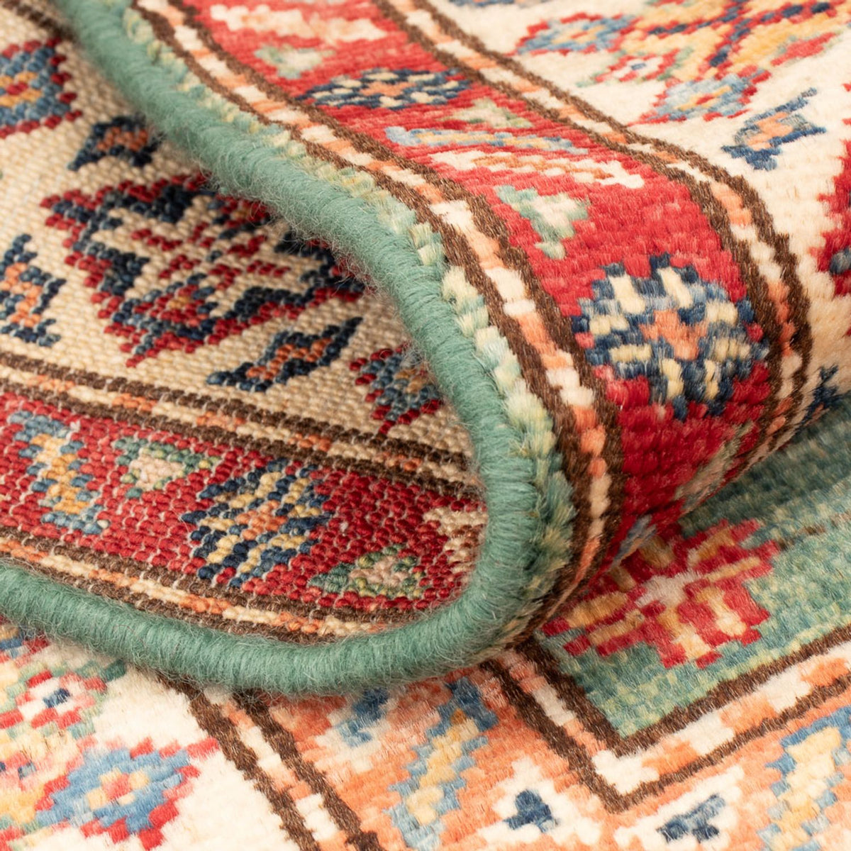 Alfombra Ziegler - Kazak - Real - 95 x 60 cm - verde