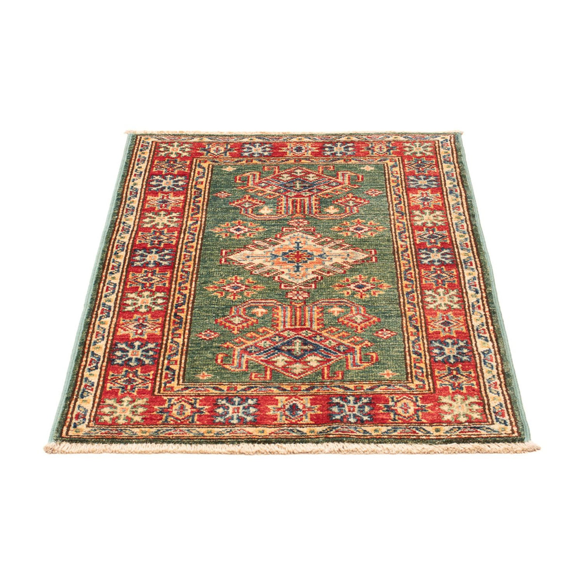 Alfombra Ziegler - Kazak - Real - 87 x 60 cm - verde