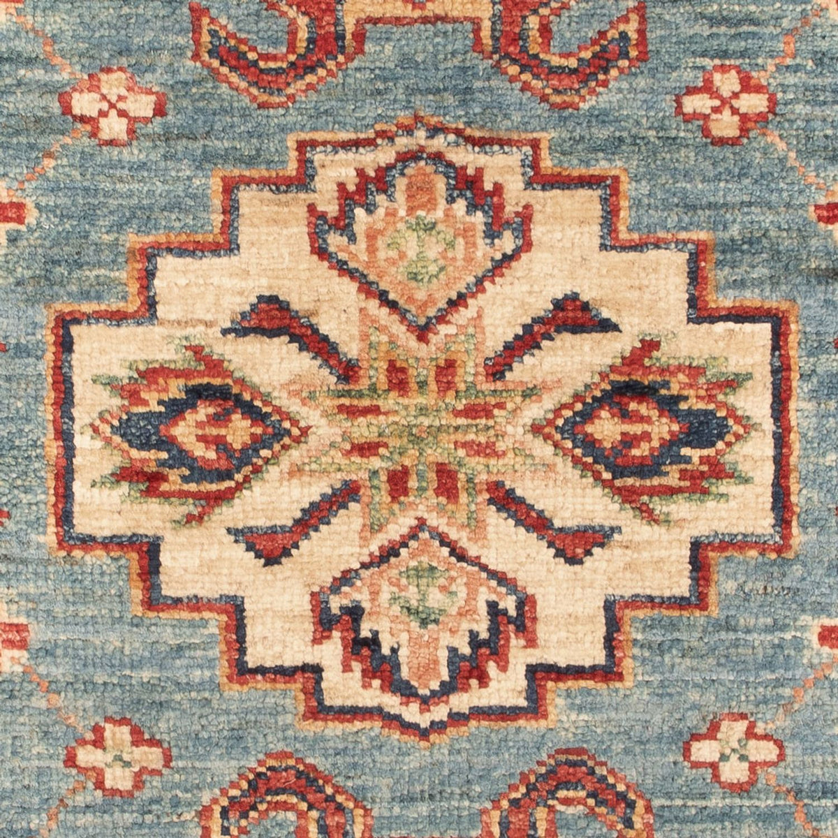 Alfombra Ziegler - Kazak - Real - 88 x 59 cm - azul