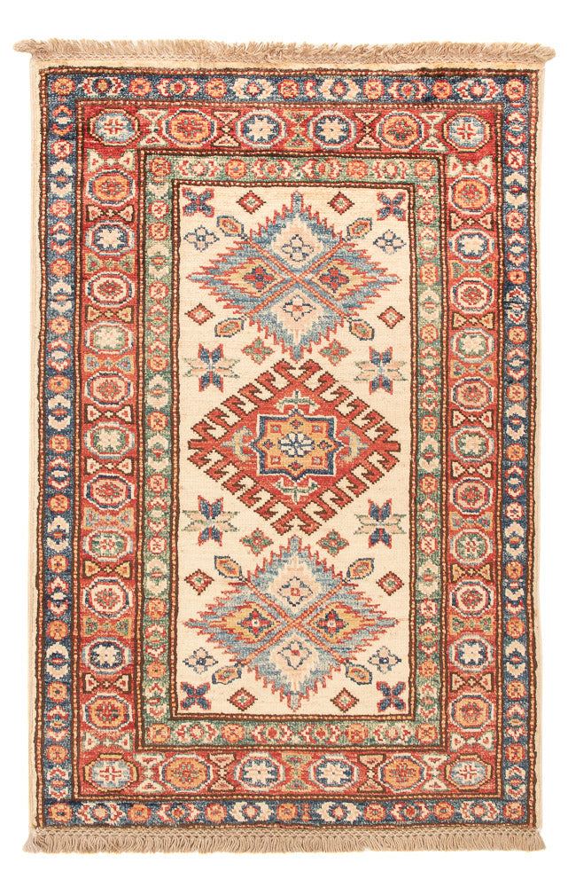Alfombra Ziegler - Kazak - Real - 91 x 57 cm - beige