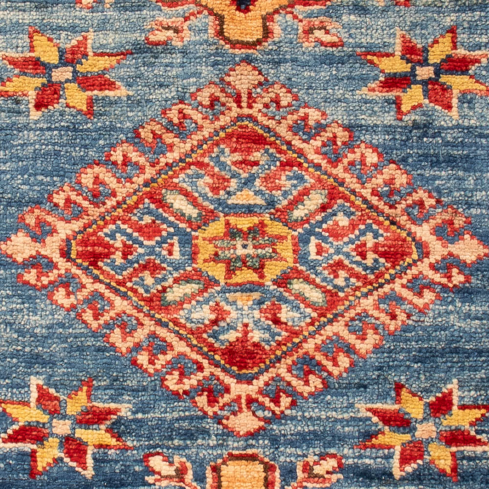 Alfombra Ziegler - Kazak - Real - 84 x 60 cm - azul