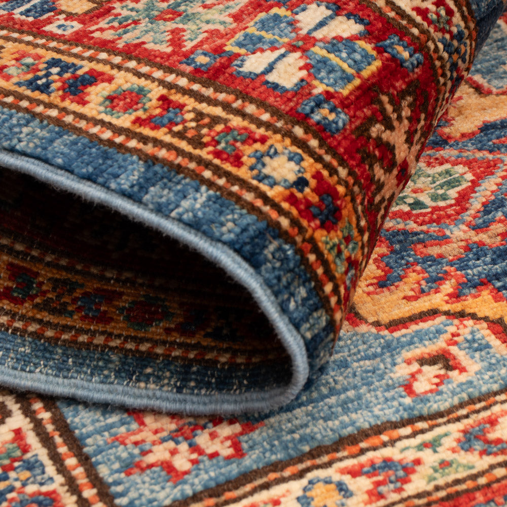 Alfombra Ziegler - Kazak - Real - 84 x 60 cm - azul