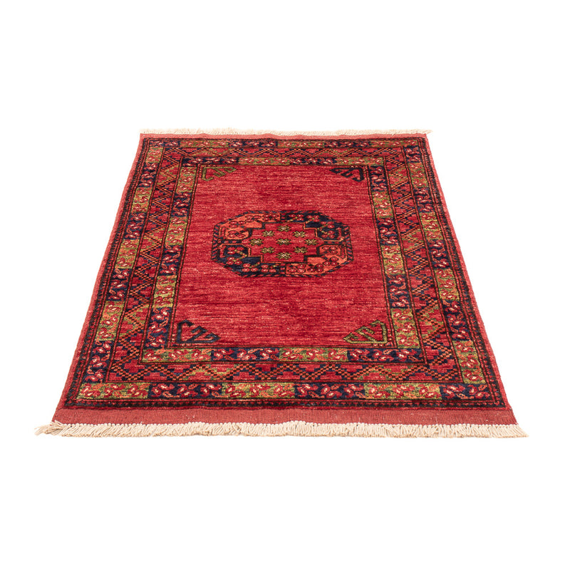 Alfombra afgana - 123 x 83 cm - rojo