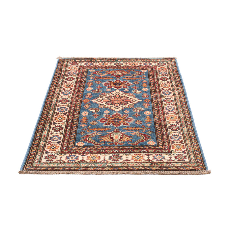 Alfombra Ziegler - Kazak - Real - 125 x 83 cm - azul