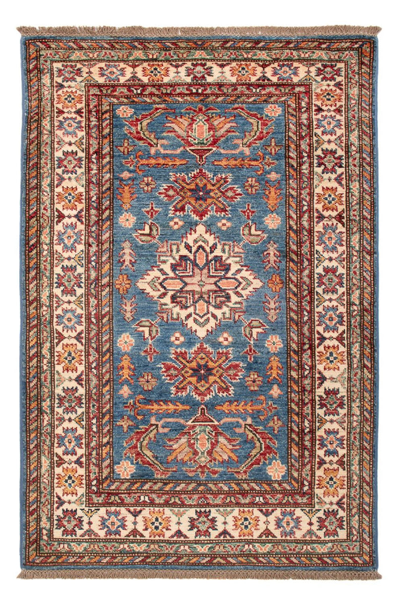 Alfombra Ziegler - Kazak - Real - 129 x 84 cm - azul