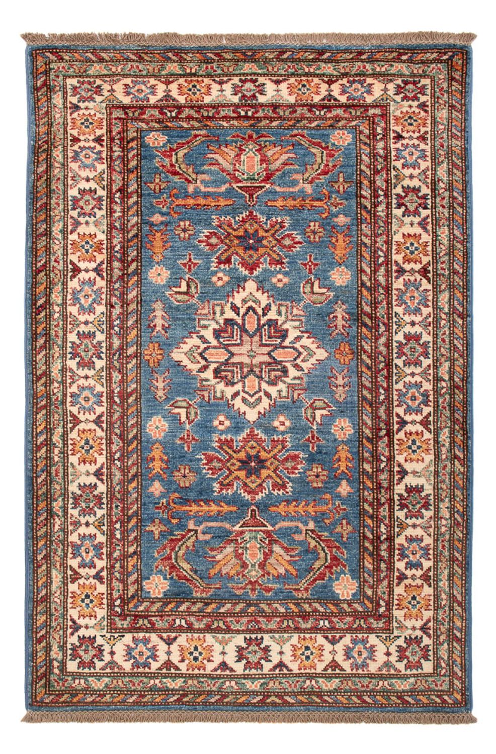 Alfombra Ziegler - Kazak - Real - 129 x 84 cm - azul