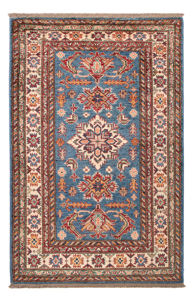 Alfombra Ziegler - Kazak - Real - 128 x 84 cm - azul