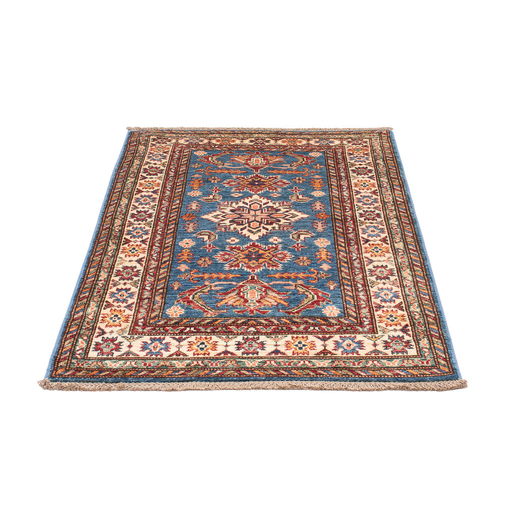 Alfombra Ziegler - Kazak - Real - 128 x 84 cm - azul