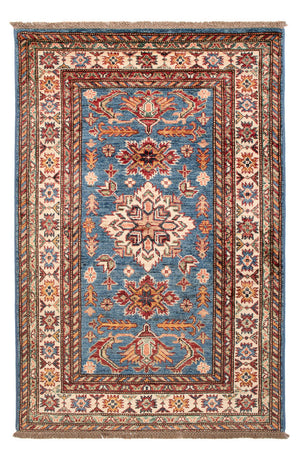 Alfombra Ziegler - Kazak - Real - 125 x 81 cm - azul