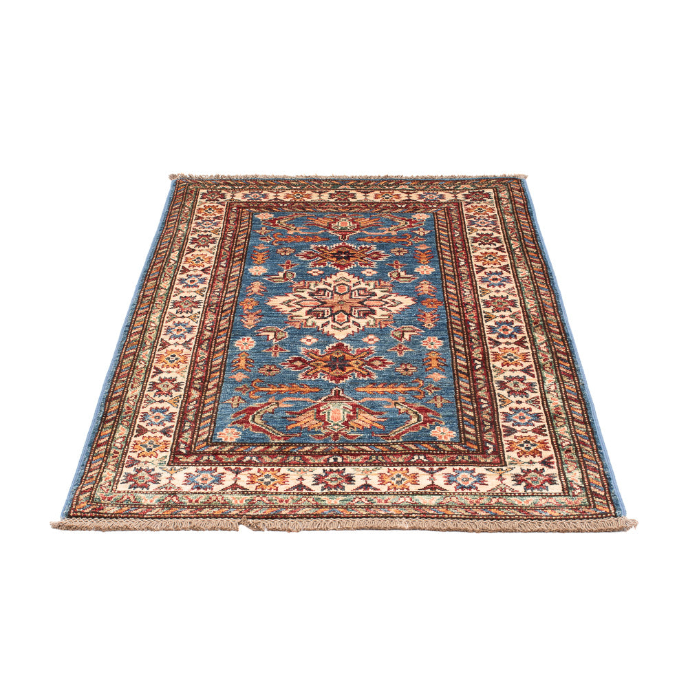 Alfombra Ziegler - Kazak - Real - 125 x 81 cm - azul
