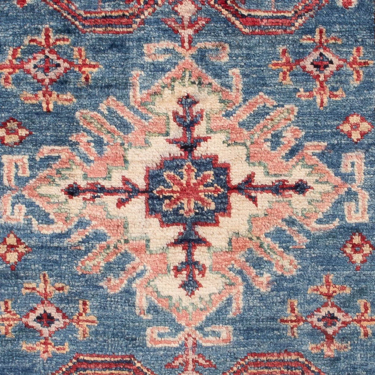 Alfombra Ziegler - Kazak - Real - 124 x 81 cm - azul