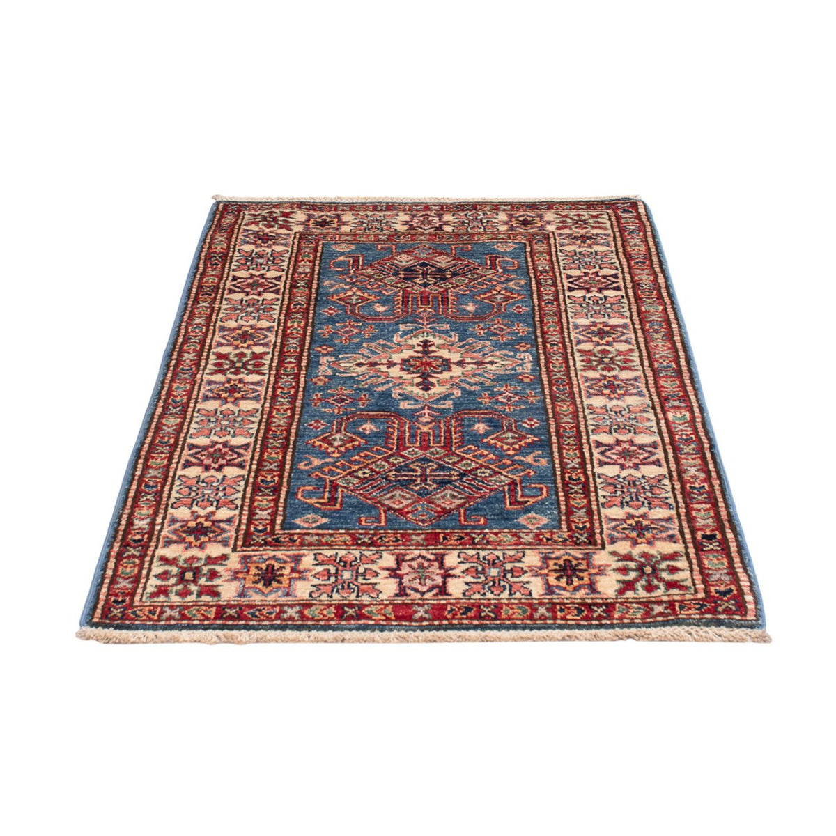 Alfombra Ziegler - Kazak - Real - 121 x 79 cm - azul