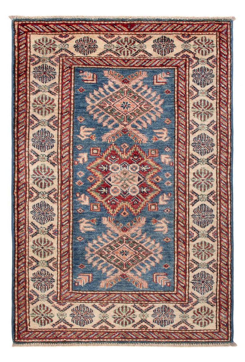 Alfombra Ziegler - Kazak - Real - 121 x 81 cm - azul