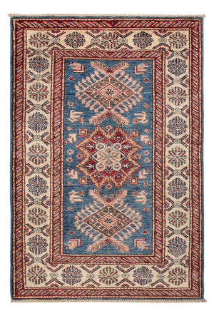 Alfombra Ziegler - Kazak - Real - 121 x 81 cm - azul