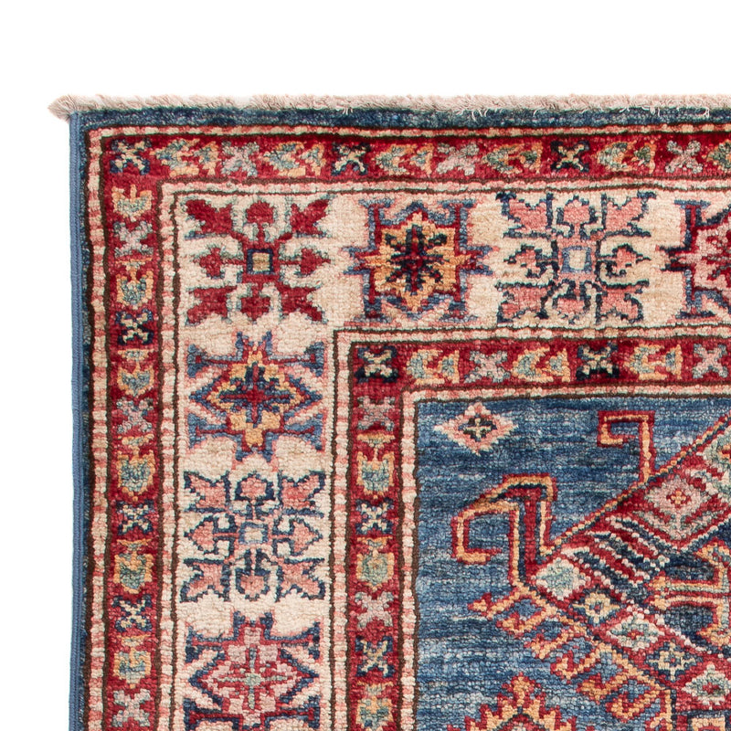 Alfombra Ziegler - Kazak - Real - 125 x 82 cm - azul
