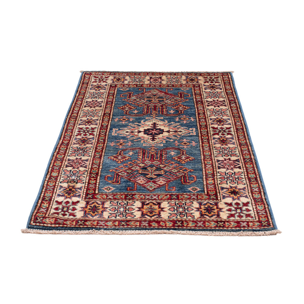 Alfombra Ziegler - Kazak - Real - 125 x 82 cm - azul