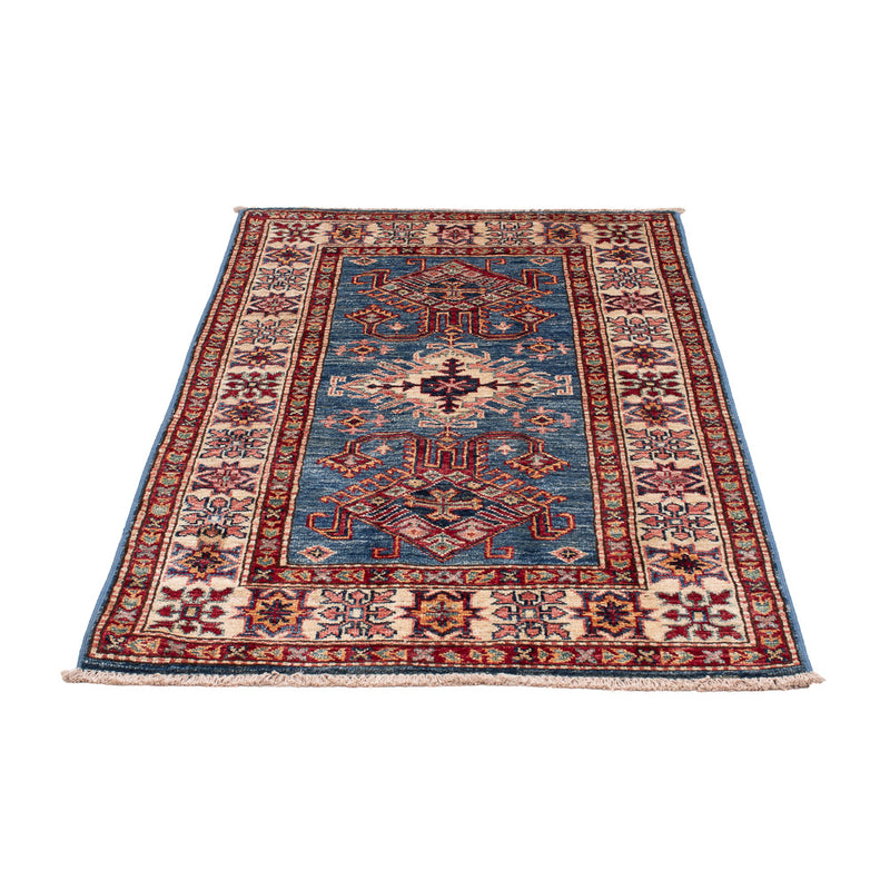 Alfombra Ziegler - Kazak - Real - 125 x 82 cm - azul