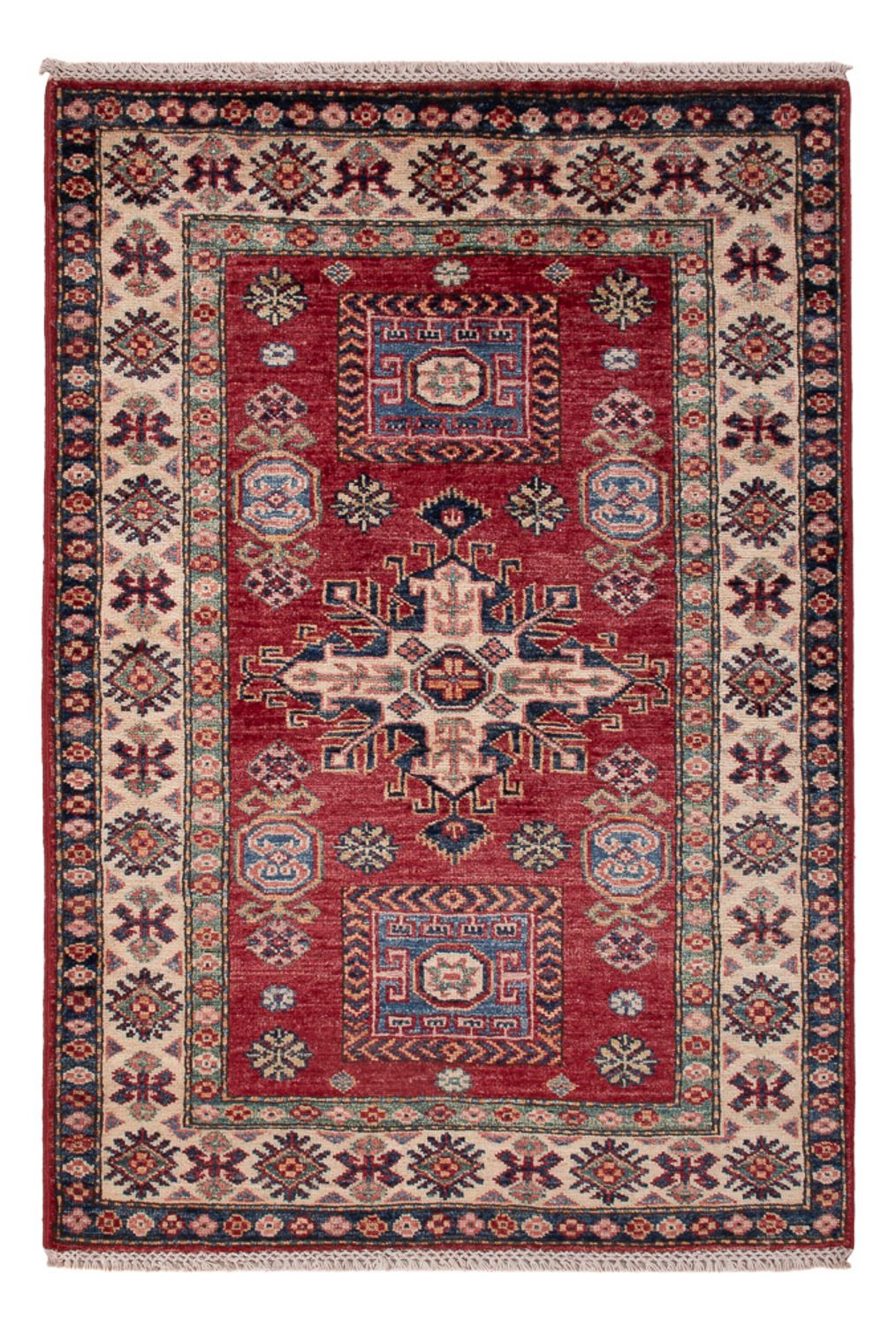 Alfombra Ziegler - Kazak - Real - 122 x 82 cm - rojo burdeos