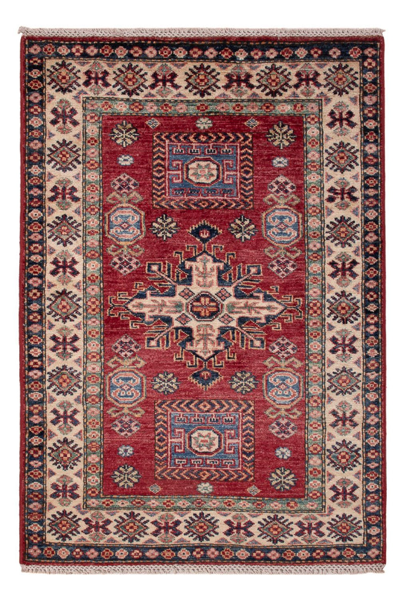 Alfombra Ziegler - Kazak - Real - 122 x 82 cm - rojo burdeos