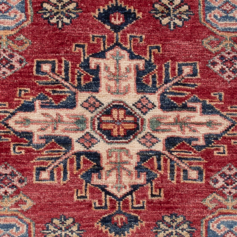 Alfombra Ziegler - Kazak - Real - 122 x 82 cm - rojo burdeos