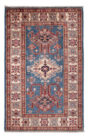 Alfombra Ziegler - Kazak - Real - 125 x 82 cm - azul