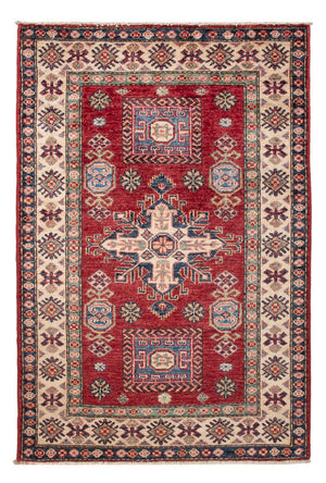 Alfombra Ziegler - Kazak - Real - 122 x 84 cm - rojo burdeos