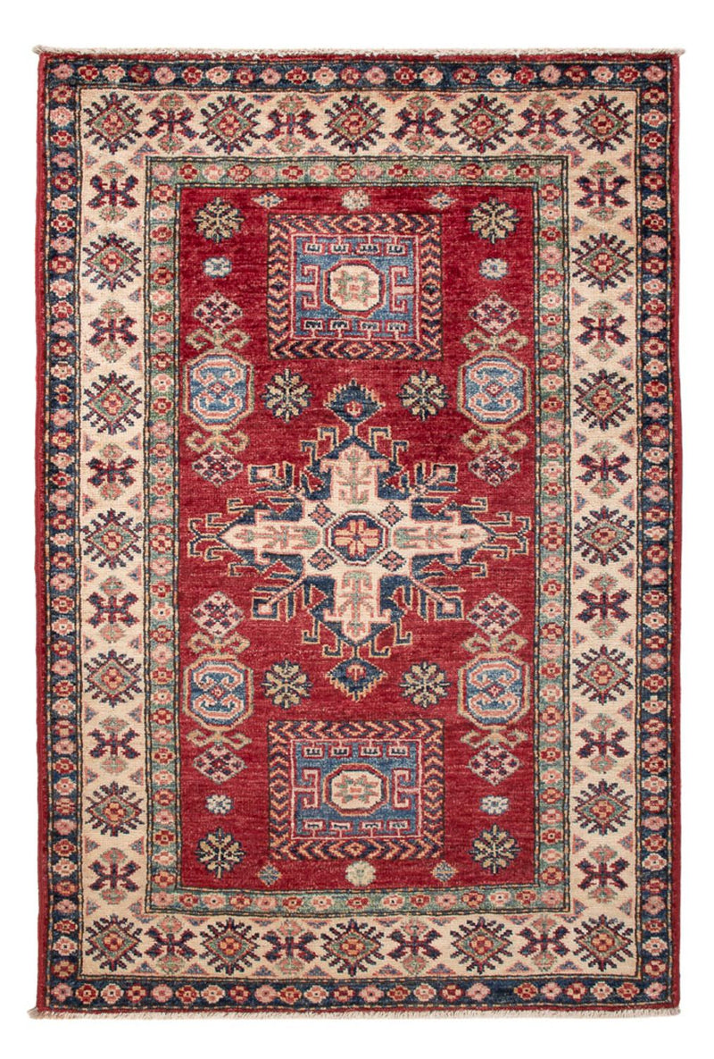 Alfombra Ziegler - Kazak - Real - 122 x 84 cm - rojo burdeos