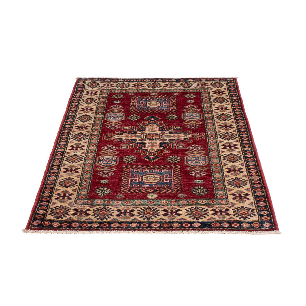 Alfombra Ziegler - Kazak - Real - 122 x 84 cm - rojo burdeos