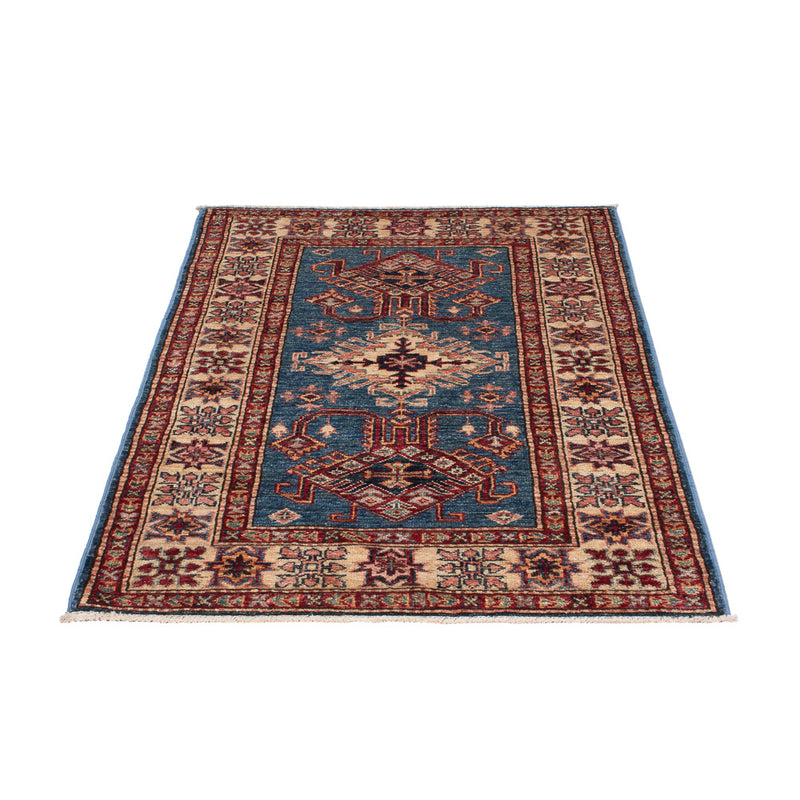 Alfombra Ziegler - Kazak - Real - 124 x 83 cm - azul