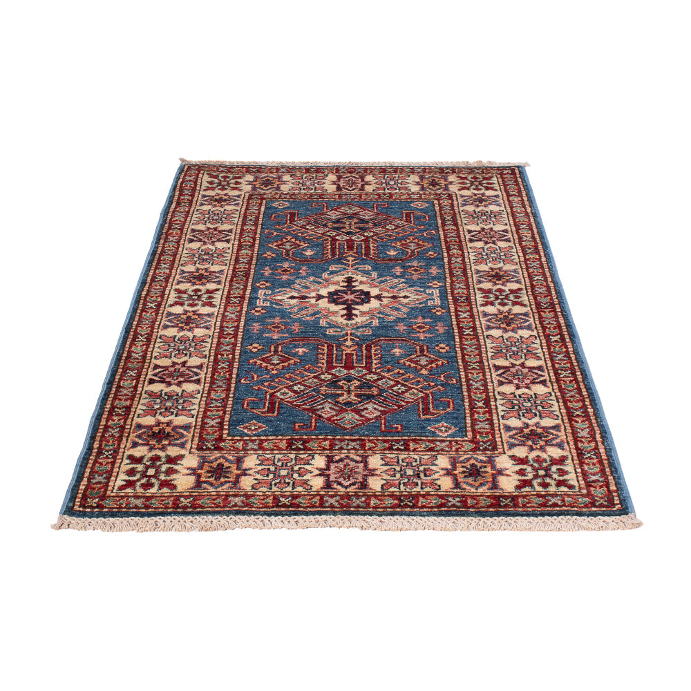 Alfombra Ziegler - Kazak - Real - 128 x 81 cm - azul