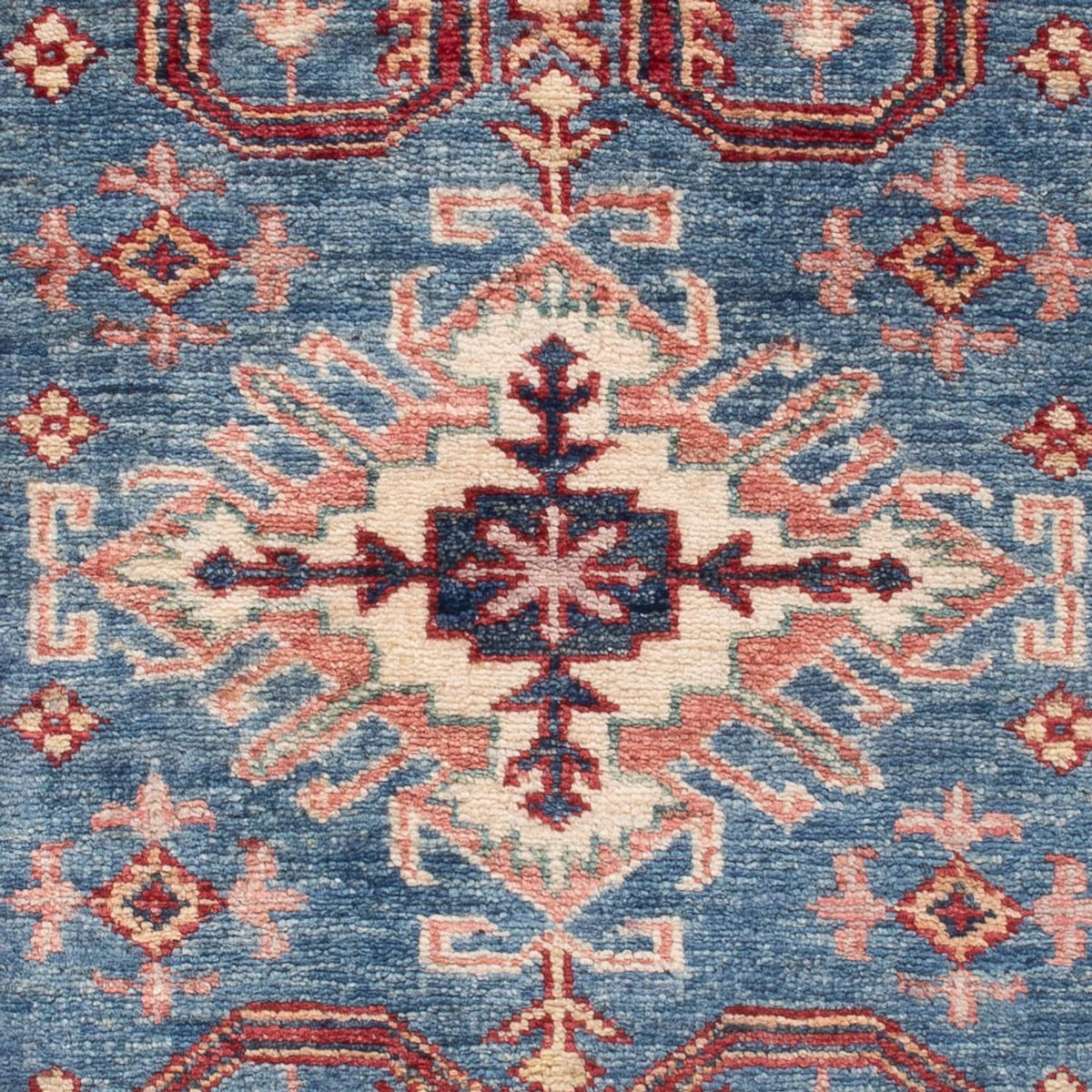 Alfombra Ziegler - Kazak - Real - 126 x 80 cm - azul
