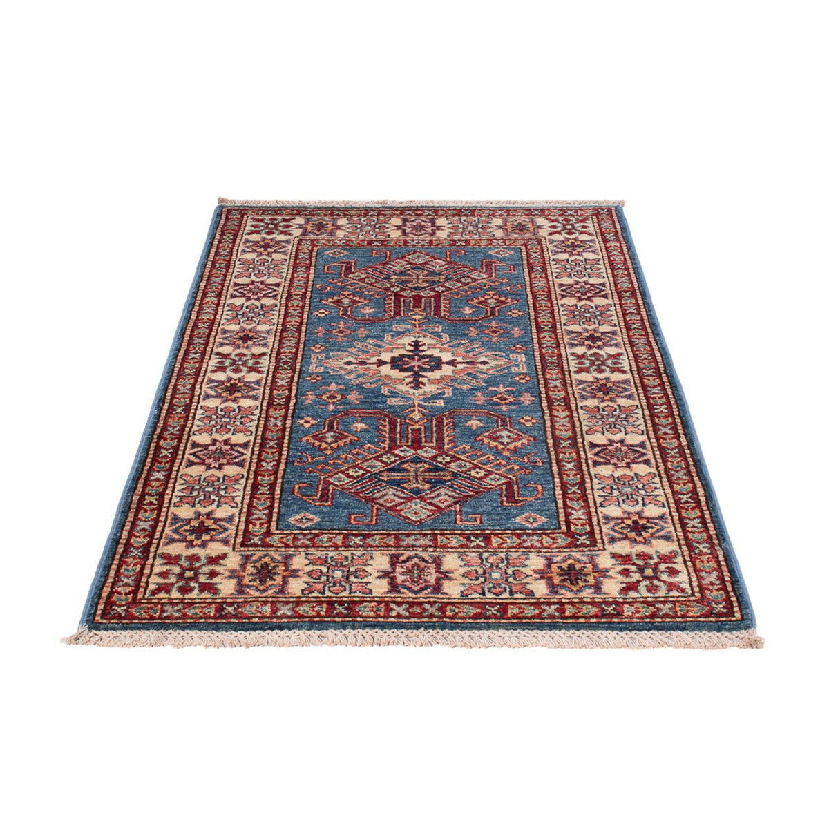Alfombra Ziegler - Kazak - Real - 126 x 80 cm - azul