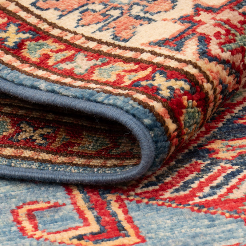 Alfombra Ziegler - Kazak - Real - 126 x 81 cm - azul