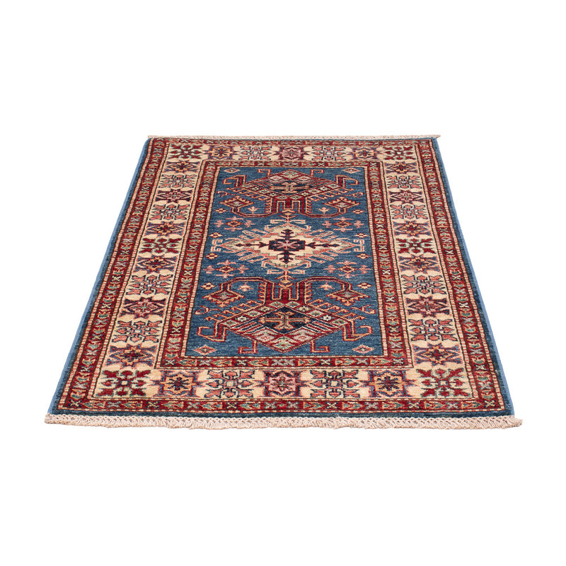 Alfombra Ziegler - Kazak - Real - 128 x 82 cm - azul