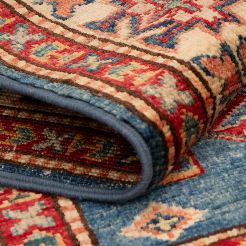 Alfombra Ziegler - Kazak - Real - 118 x 78 cm - azul