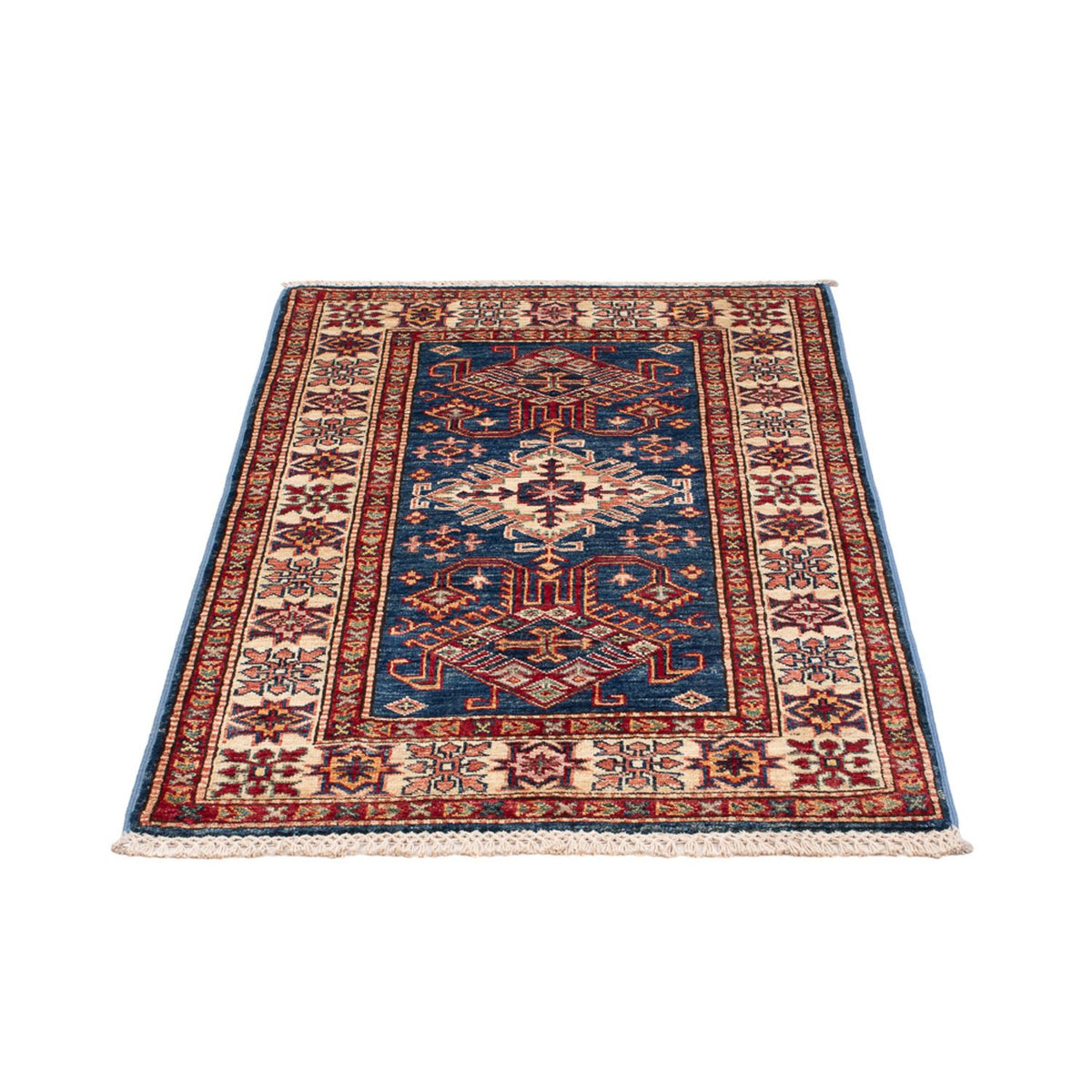 Alfombra Ziegler - Kazak - Real - 122 x 79 cm - azul