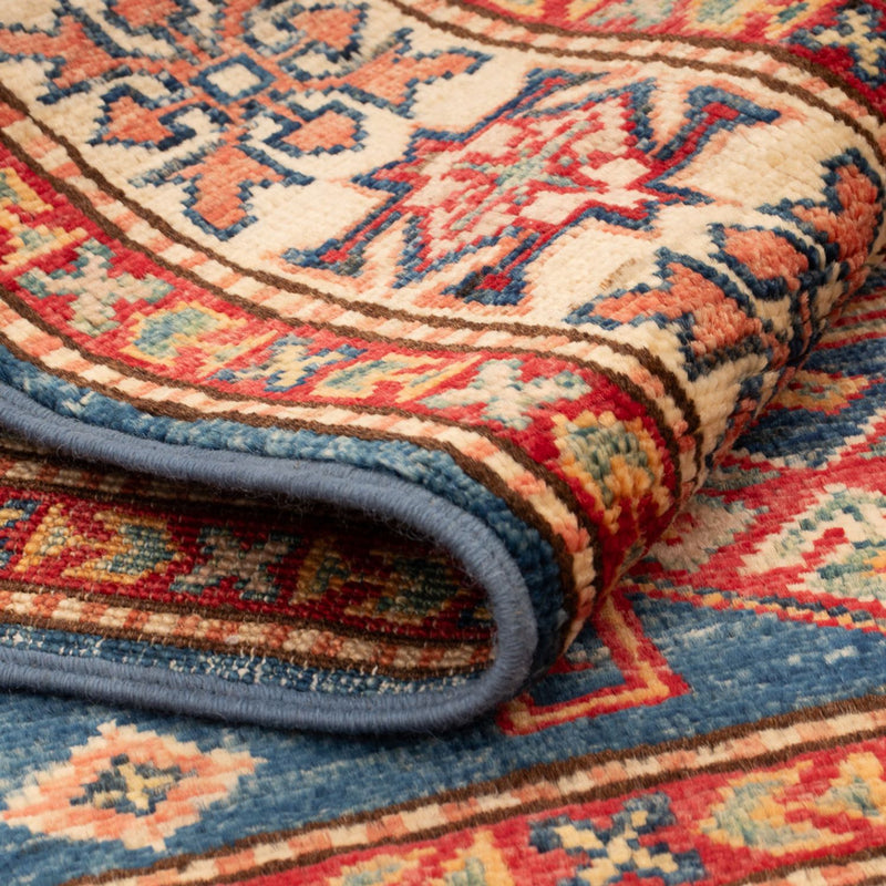 Alfombra Ziegler - Kazak - Real - 122 x 80 cm - azul