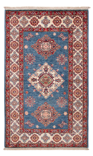 Alfombra Ziegler - Kazak - Real - 129 x 77 cm - azul