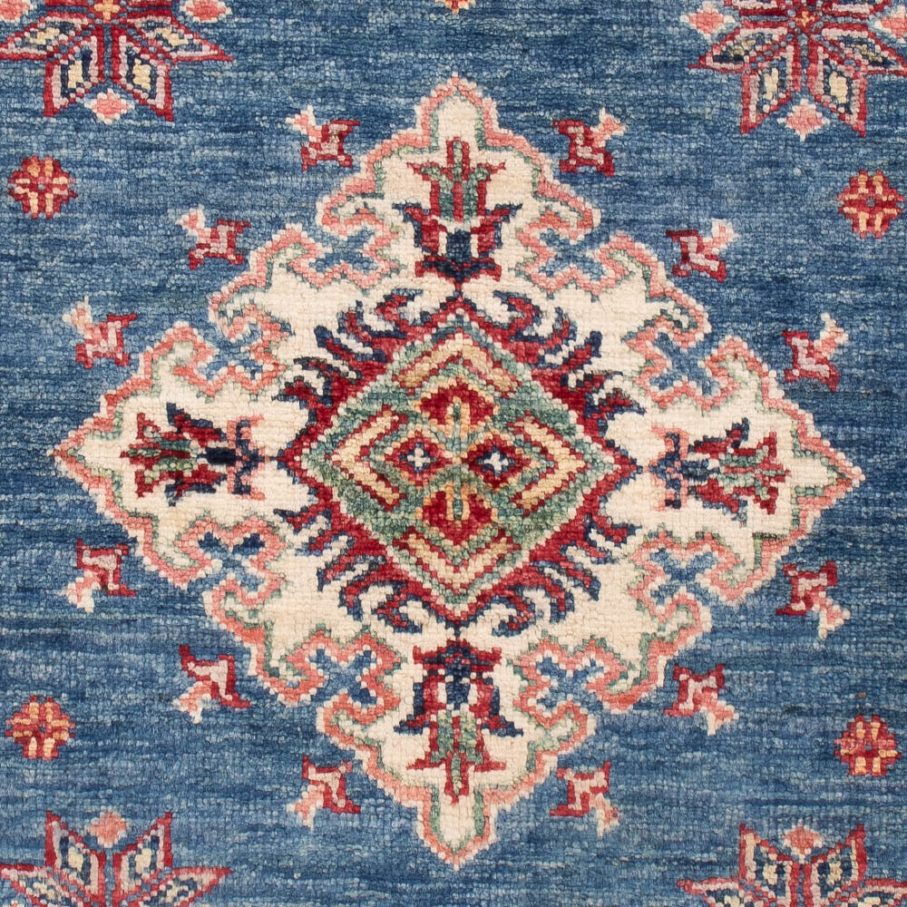 Alfombra Ziegler - Kazak - Real - 129 x 77 cm - azul